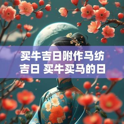 买牛吉日附作马纺吉日 买牛买马的日子