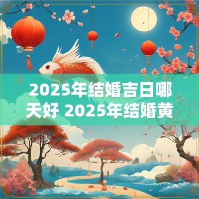 2025年结婚吉日哪天好 2025年结婚黄道吉日有哪几天