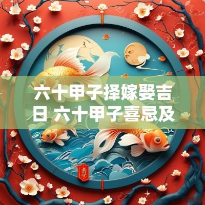 六十甲子择嫁娶吉日 六十甲子喜忌及用神