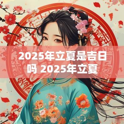 2025年立夏是吉日吗 2025年立夏