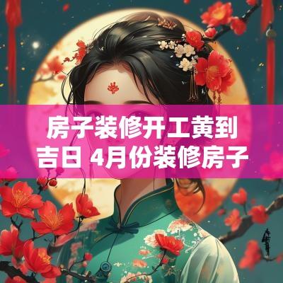 房子装修开工黄到吉日 4月份装修房子开工的黄道吉日