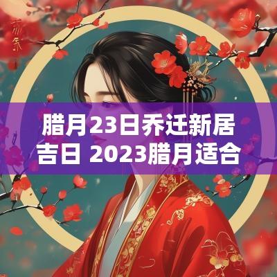腊月23日乔迁新居吉日 2025腊月适合乔迁新居的日子