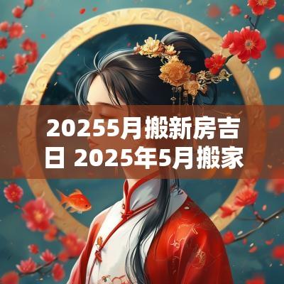 20255月搬新房吉日 2025年5月搬家吉日