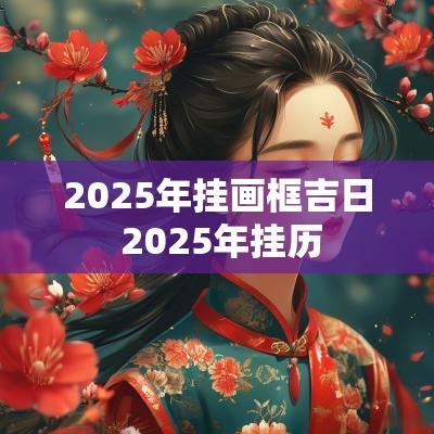 2025年挂画框吉日 2025年挂历