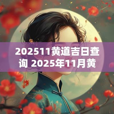 202511黄道吉日查询 2025年11月黄道吉日一览表