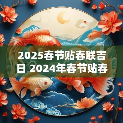 2025春节贴春联吉日 2025年春节贴春联吉时
