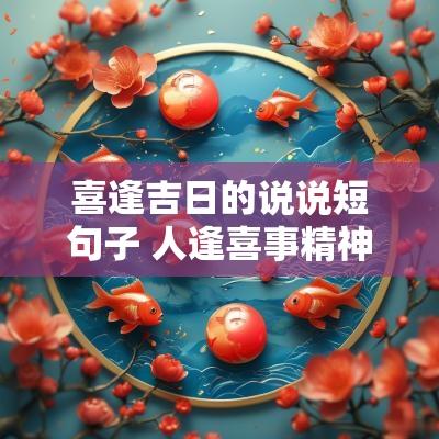 喜逢吉日的说说短句子 人逢喜事精神爽的说说句子