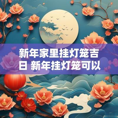 新年家里挂灯笼吉日 新年挂灯笼可以挂4个吗