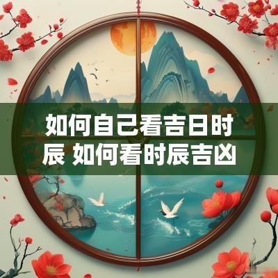 如何自己看吉日时辰 如何看时辰吉凶 如何自己看吉日时辰 如何看时辰吉凶