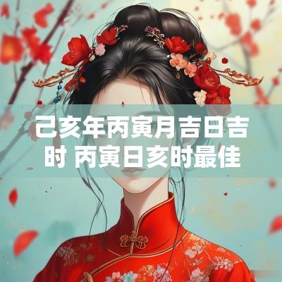 己亥年丙寅月吉日吉时 丙寅日亥时最佳时辰