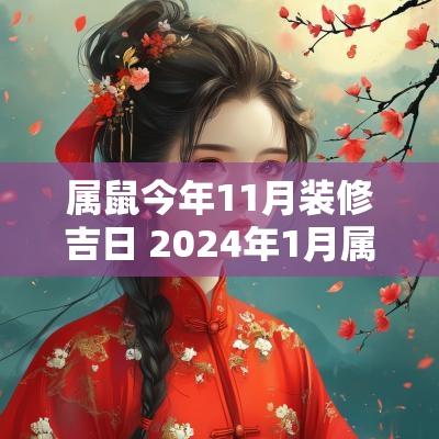 属鼠今年11月装修吉日 2025年1月属鼠搬家入宅黄道吉日