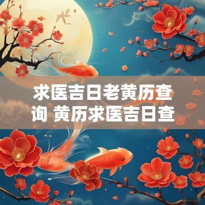 求医吉日老黄历查询 黄历求医吉日查询2025