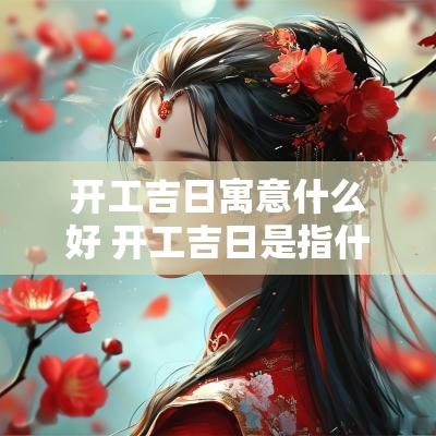 开工吉日寓意什么好 开工吉日是指什么意思