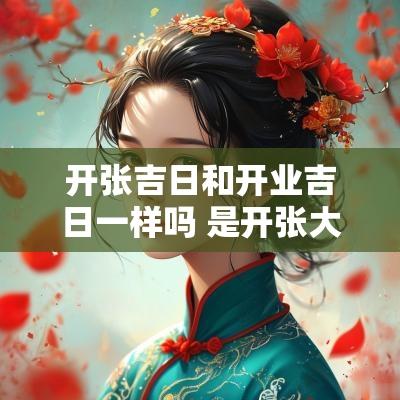 开张吉日和开业吉日一样吗 是开张大吉还是开业大吉