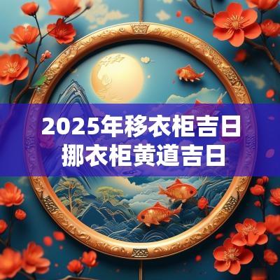 2025年移衣柜吉日 挪衣柜黄道吉日