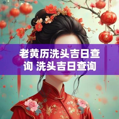 老黄历洗头吉日查询 洗头吉日查询