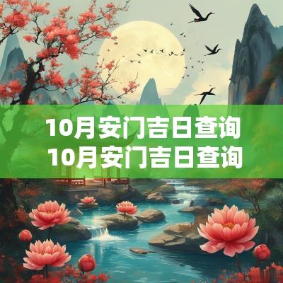 10月安门吉日查询 10月安门吉日查询大全