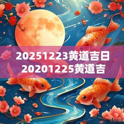 20251223黄道吉日 20251225黄道吉日
