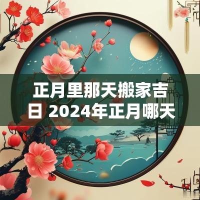 正月里那天搬家吉日 2025年正月哪天搬家最吉利