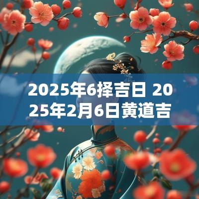 2025年6择吉日 2025年2月6日黄道吉时