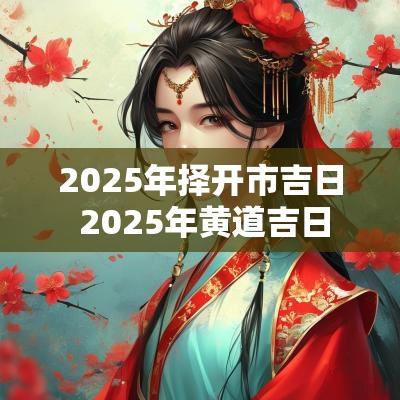 2025年择开市吉日 2025年黄道吉日