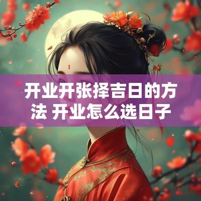 开业开张择吉日的方法 开业怎么选日子2025年