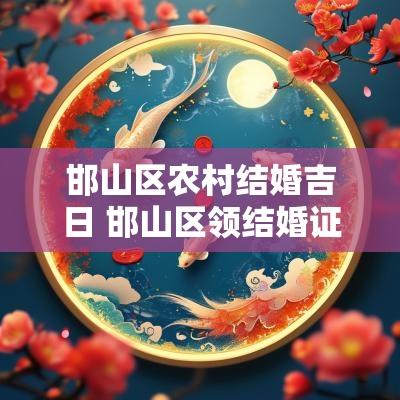 邯山区农村结婚吉日 邯山区领结婚证在哪里