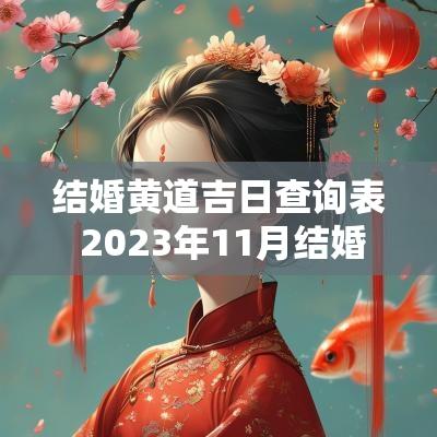 结婚黄道吉日查询表 2025年11月结婚黄道吉日查询表