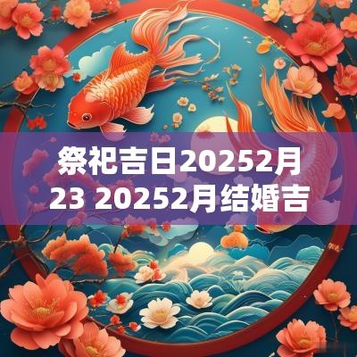 祭祀吉日20252月23 20252月结婚吉日一览表
