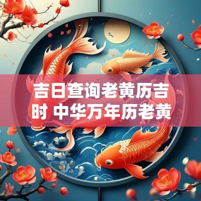 吉日查询老黄历吉时 中华万年历老黄历吉日吉时查询