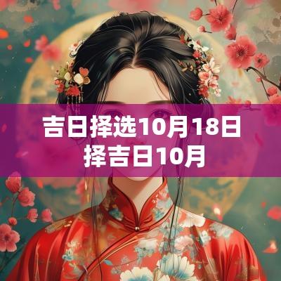 吉日择选10月18日 择吉日10月