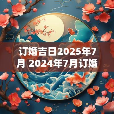 订婚吉日2025年7月 2025年7月订婚最吉利好日子