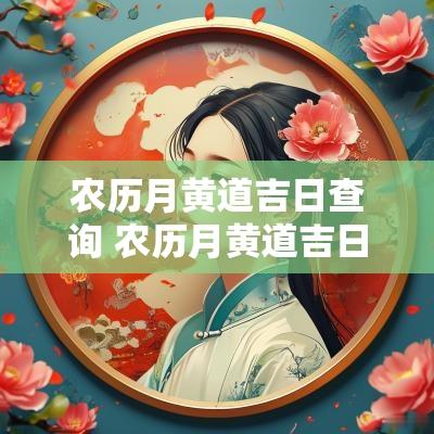 农历月黄道吉日查询 农历月黄道吉日查询2025年