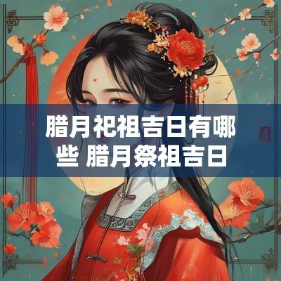 腊月祀祖吉日有哪些 腊月祭祖吉日