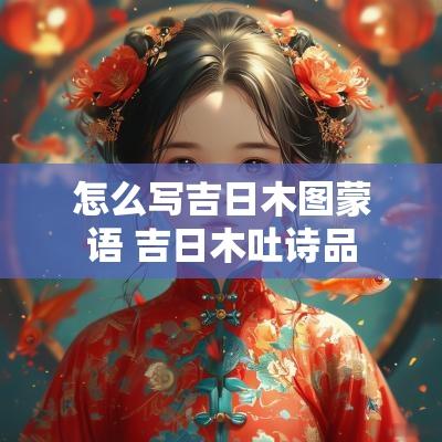 怎么写吉日木图蒙语 吉日木吐诗品