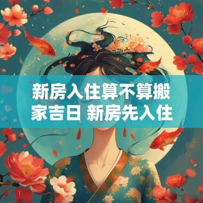 新房入住算不算搬家吉日 新房先入住后吉日搬家