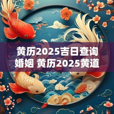黄历2025吉日查询婚姻 黄历2025黄道吉日查询结婚