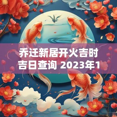 乔迁新居开火吉时吉日查询 2025年1月乔迁新居吉日吉时