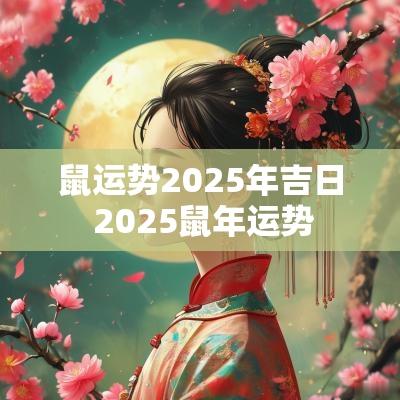鼠运势2025年吉日 2025蛇年运势