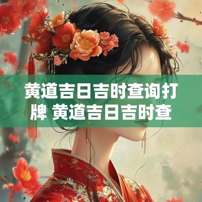 黄道吉日吉时查询打牌 黄道吉日吉时查询表2025