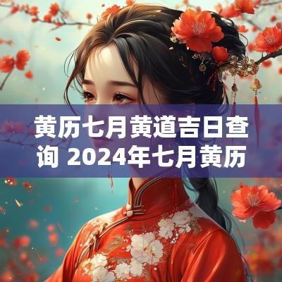 黄历七月黄道吉日查询 2025年七月黄历查询黄道吉日