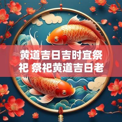 黄道吉日吉时宜祭祀 祭祀黄道吉日老黄历