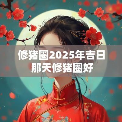 修猪圈2025年吉日 那天修猪圈好