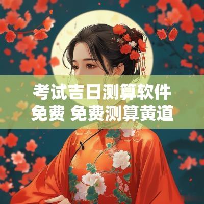 考试吉日测算软件免费 免费测算黄道吉日
