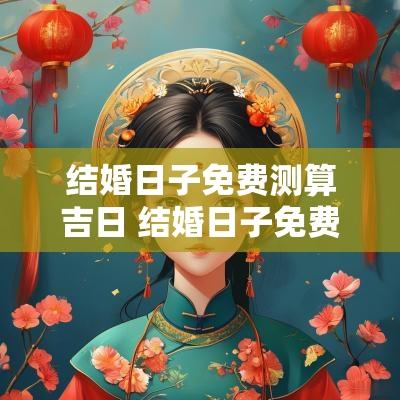 结婚日子免费测算吉日 结婚日子免费测算