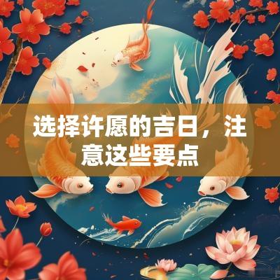 选择许愿的吉日，注意这些要点
