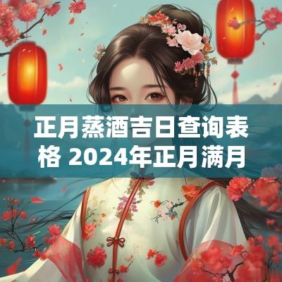 正月蒸酒吉日查询表格 2025年正月满月酒吉日