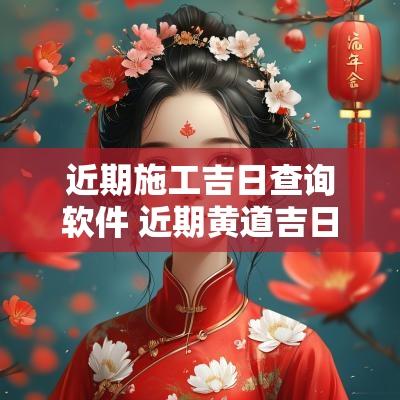 近期施工吉日查询软件 近期黄道吉日查询