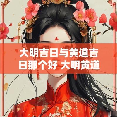 大明吉日与黄道吉日那个好 大明黄道吉日