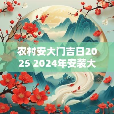 农村安大门吉日2025 2025年安装大门的黄道吉日